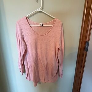 Anthropologie Pink Knit Sweater